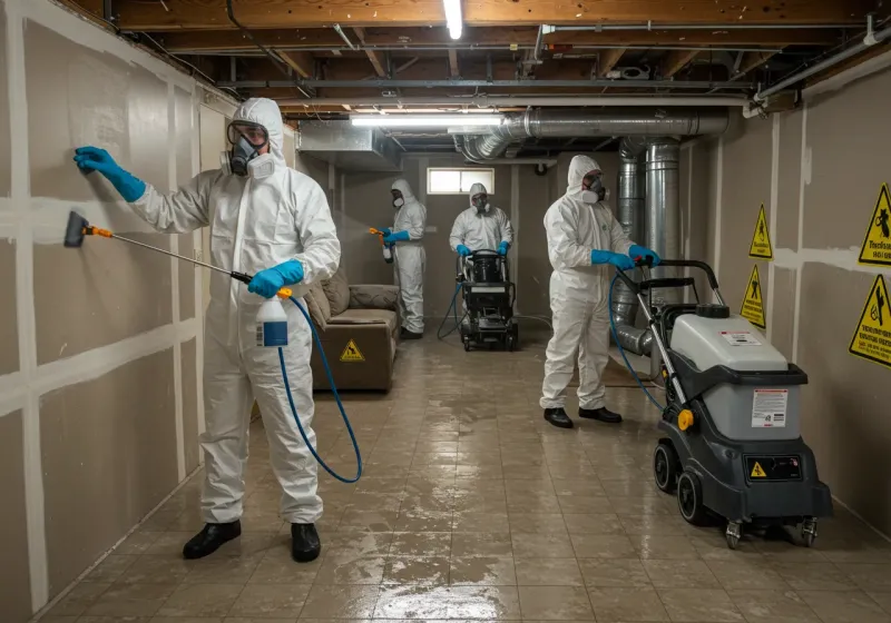 Basement Moisture Removal and Structural Drying process in Lake and Peninsula Borough, AK